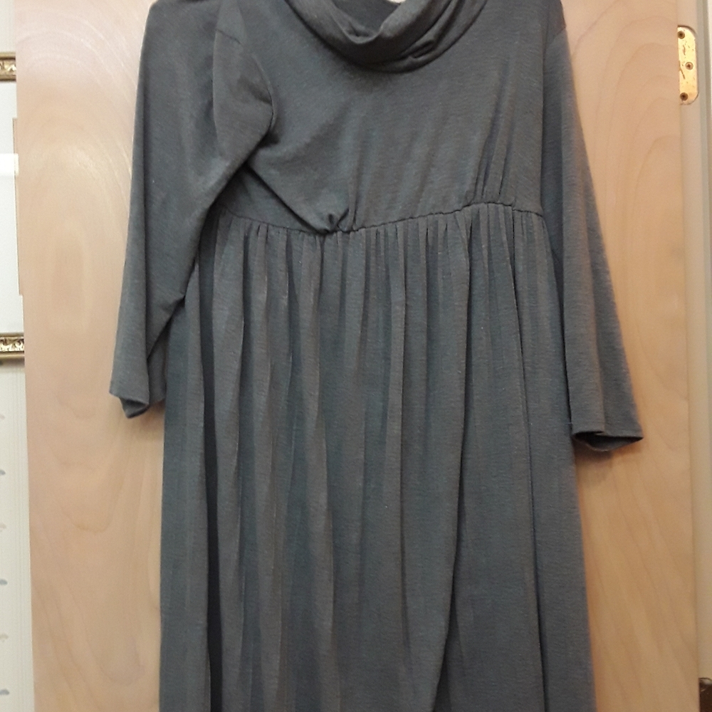 Motherhood Maternity Grey Cowl neck Dress M